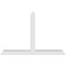 Ekena Millwork Portland Architectural Grade PVC Gable Bracket, 60"W x 40"H x 4"D x 4"F, 16/12 Pitch GBP060X40X0404POR00 - alternate 2